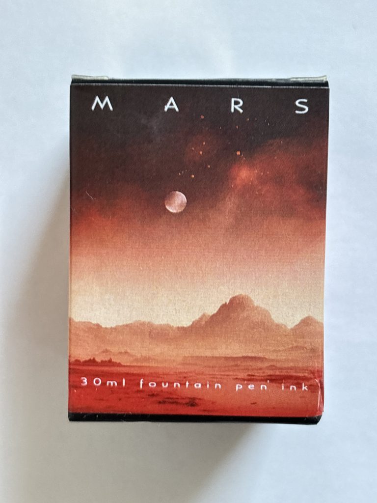 Van Dieman's Solar System Ink Reviews: Mars Ink packaging. 