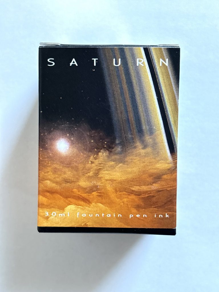 Van Dieman's Solar System Ink Reviews: Saturn Ink packaging. 