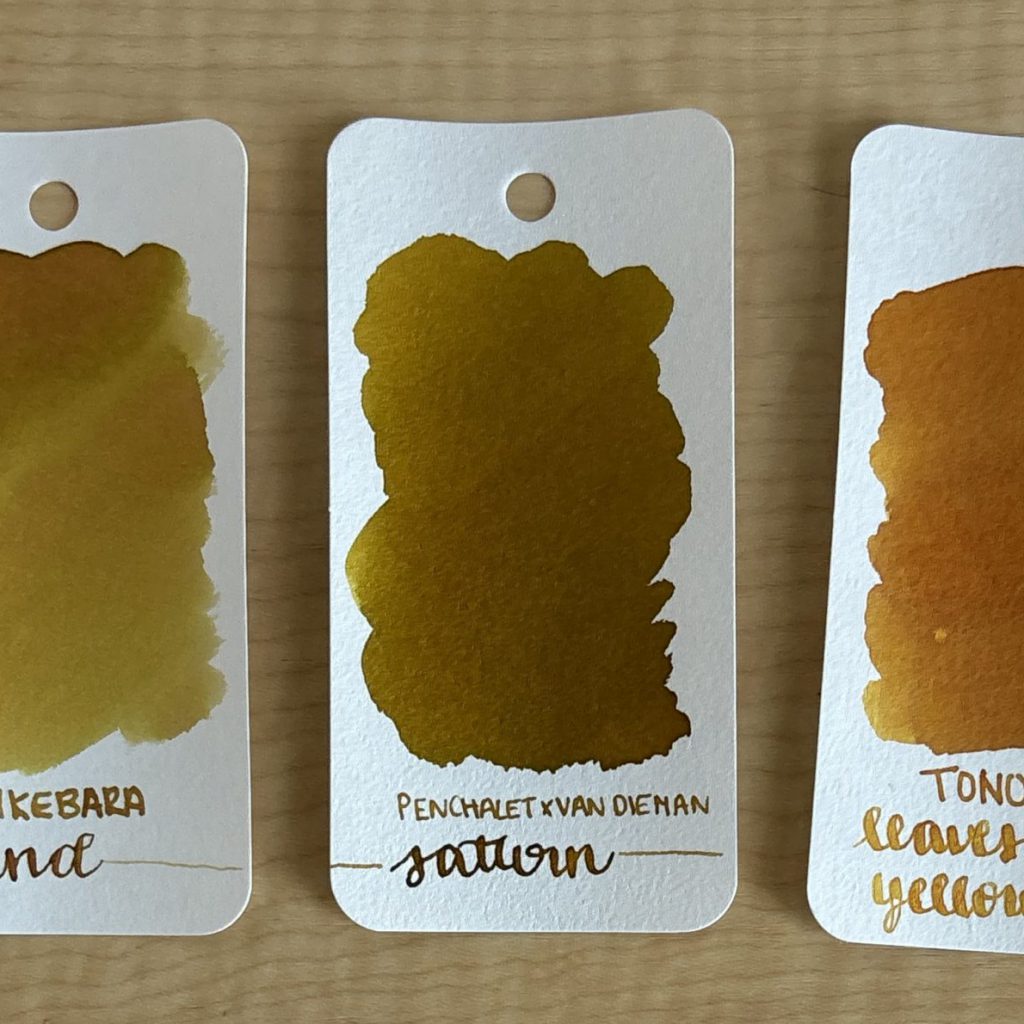 Van Dieman's Solar System Ink Reviews: Saturn Ink Swatch
