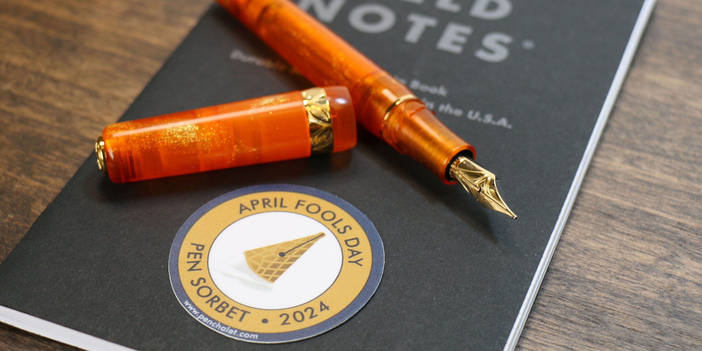 visconti kaleidoscopo fountain pen on field notes April Fools Day 2024