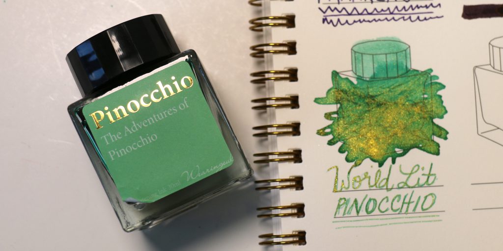 Wearingeul Pinocchio Ink Review: Swatch and writing sample. 