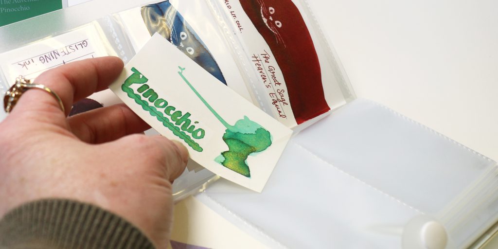 Check out a swatch on the new Wearingeul Pinocchio ink swatch card.