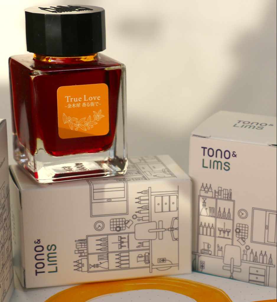 True Love Ink review: 30ml square glass bottle + stylish box.