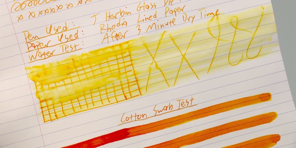 Tono + Lims Limited Edition True Love ink review: water test