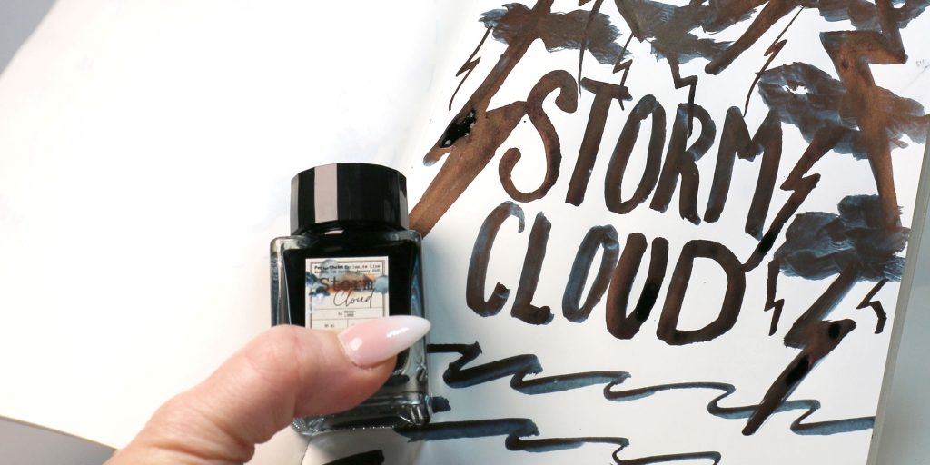Tono and Lims Storm Cloud ink review, Pen Chalet Monthly Exclusive Line January 2025 fountain pen ink release