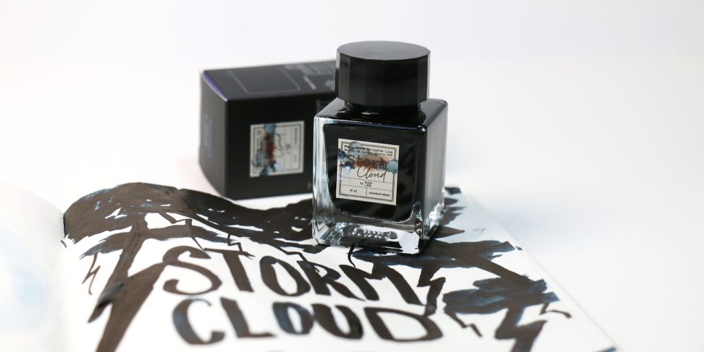 Tono and Lims Storm Cloud ink review, Pen Chalet Monthly Exclusive Line January 2025 fountain pen ink release