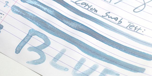 cotton swab ink swatches: cotton swab test during the Wearingeul Paradiso Ink Review tests_Pen Chalet_July 2025