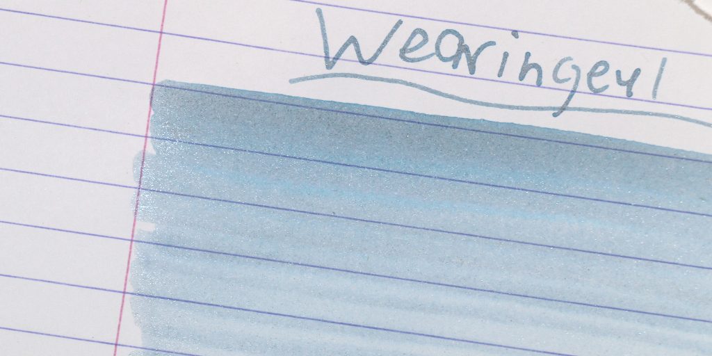 Wearingeul Paradiso Ink Review: quick writing sample and ink swatch
