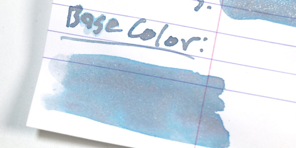 Cotton swab ink swatch of Wearingeul Paradiso ink's base color (swatched without the ink's included shimmer).