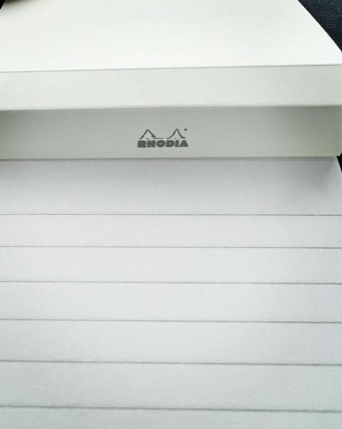 Rhodia lined paper - used during the Tono and Lims Bloodstone ink review.