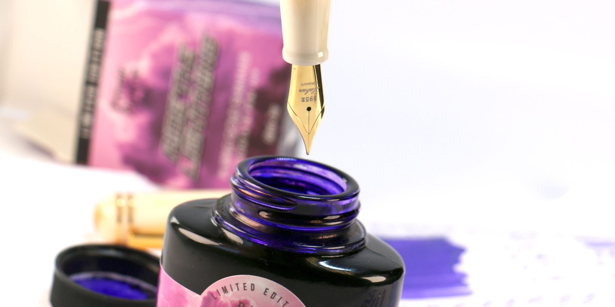 private reserve ride the lightning ink review dipping nib in ink bottle ...