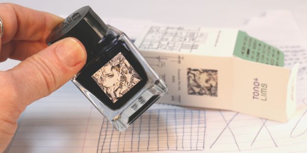 Tono & Lims Ghost Flower ink bottle with illustrated label