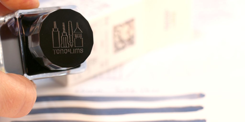 Tono and Lims 30ml ink bottles reflect the bottle's skyline design on the top of the ink bottle cap. 
