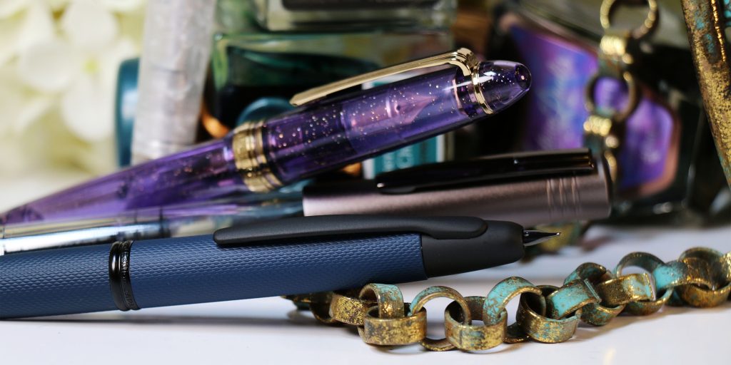 Close look at the Link Midnight nib in the Moonlit Whispers Collection in Pen Chalet's 2025 Halloween Top Pens and Inks List