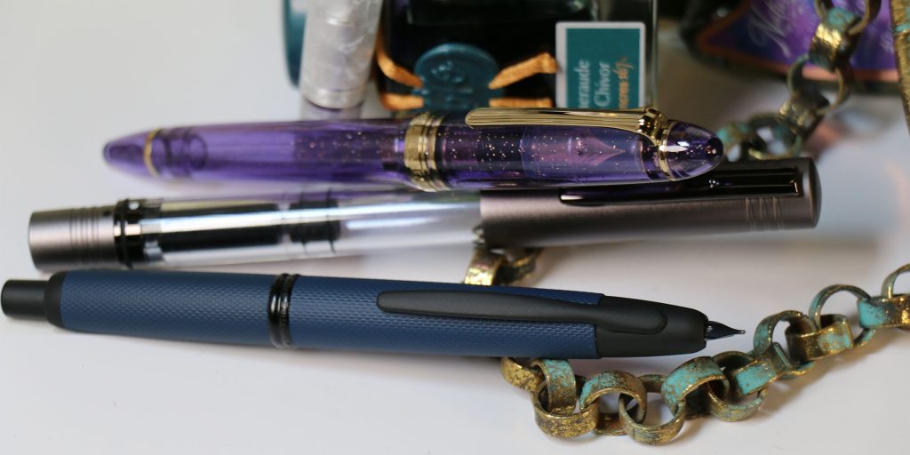 Beautiful luxury pens and inks in the Moonlit Whispers Collection in Pen Chalet's 2025 Halloween Top Pens and Inks List