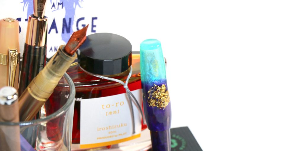 Harvest Shadows Collection from Pen Chalet's Top Halloween Picks List for 2025 included Benu Pixie Twilight Lagoon and everyone's favorite Pilot Iroshizuku fountain pen ink for Fall.