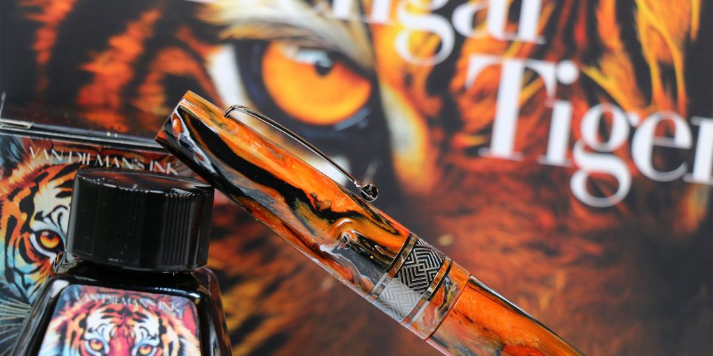 Exclusive Leonardo x Van Dieman's Bengal Tiger fountain pen and ink set joins the 2025 Top Halloween pens and inks list. 