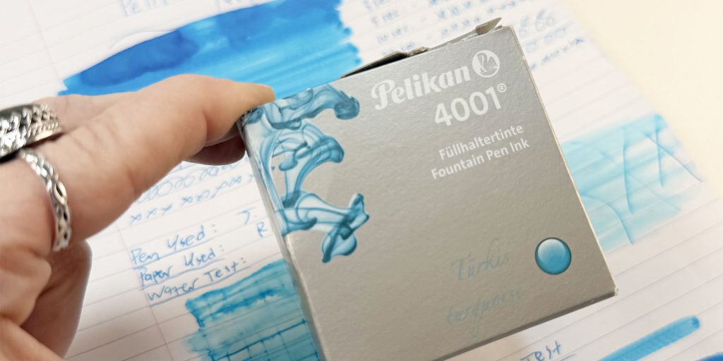 Pelikan 4001 Turquoise ink review: the box.