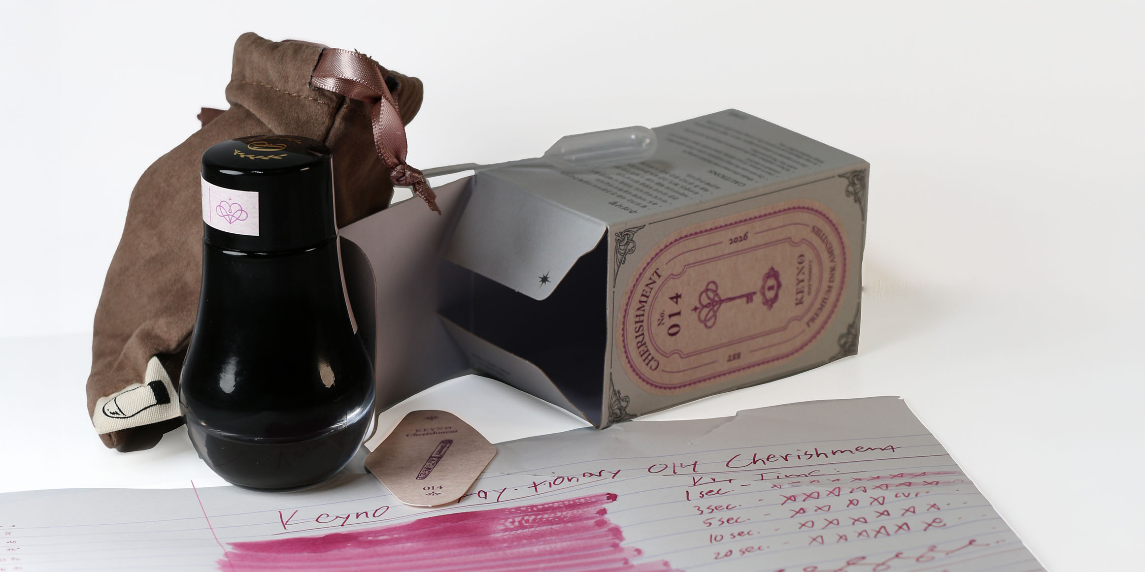 Keyno 014 Cherishment Ink Review: Pretty in Pink - Pen Chalet