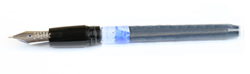 Cartridge attached to fountain pen