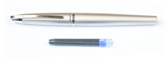 Supplies for refilling a cartridge style fountain pen