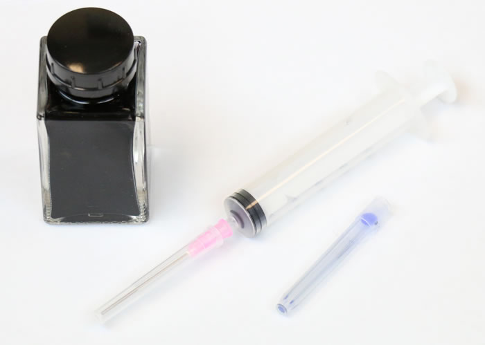 How to refill a fountain pen ink cartridge supplies