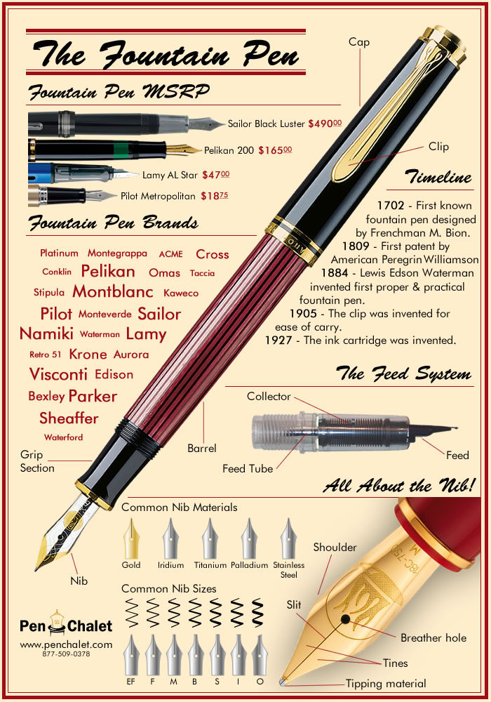 Fountain Pen Infographic