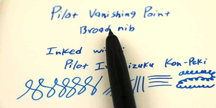 pilot_vanishing_point_fountain_pen_b_nib_writing_sample