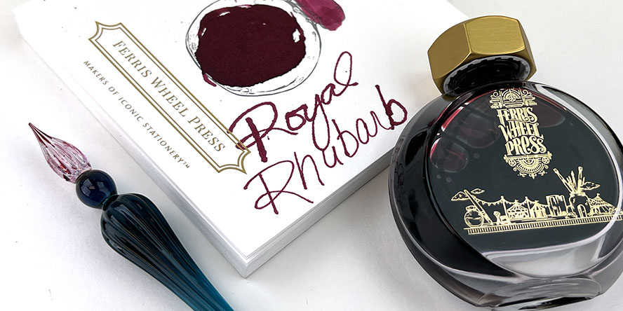 j_herbin_spiral_glass_dip_pen_with_ferrish_wheel_press_ink_and_ink_testing_notebook