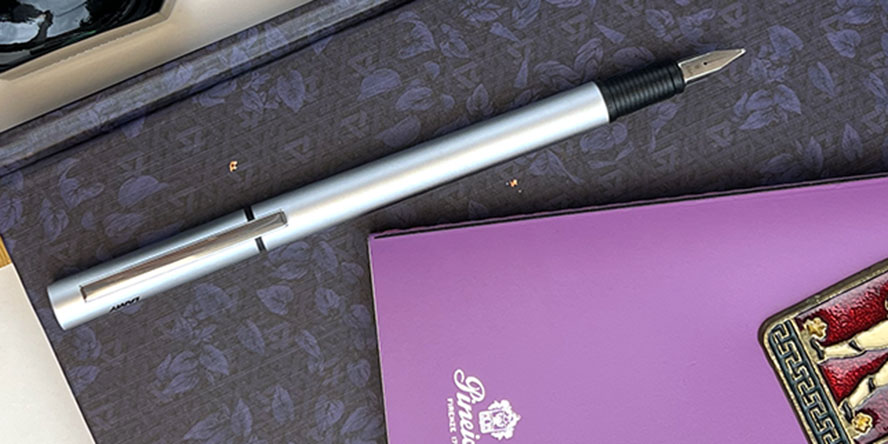 lamy_pur_silver_fountain_pen_posted