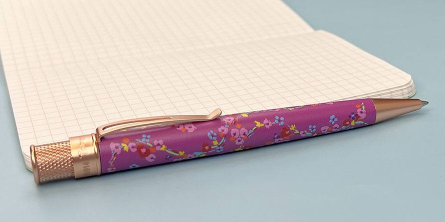 retro_51_petals_and_pastels_tornado_popper_rollerball_pen_in_field_notes_notebook