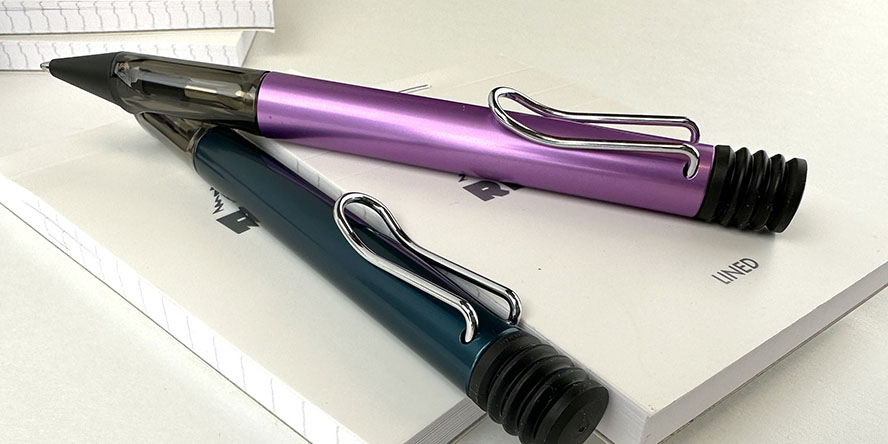 lamy_2023_special_edition_al_star_ballpoint_pens_lilac_and_petrol_both
