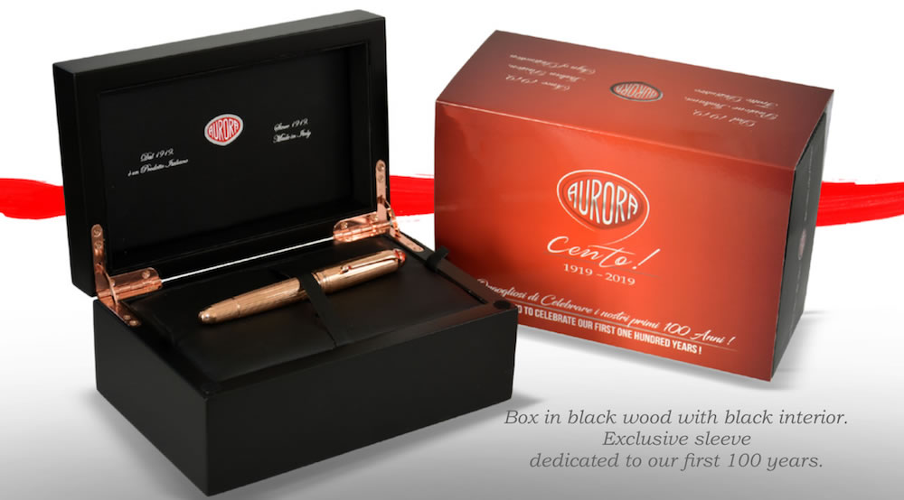 Aurora 88Cento Italia Fountain Pen Box