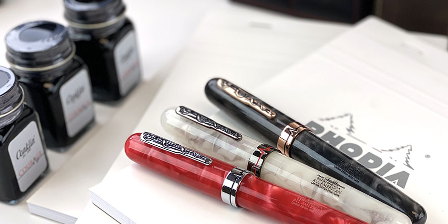 Conklin Courage Fountain Pens conklin_courage_fountain_pens_on_Rhodia_ICE