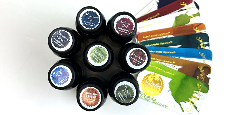 robert_oster_pen_chalet_exclusive_fountain_pen_inks_including_palo_verde_April_2022_release
