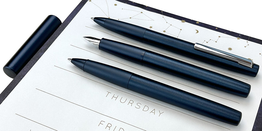 lamy_special_edition_aion_deepdarkblue_rollerball_pens_full_collection