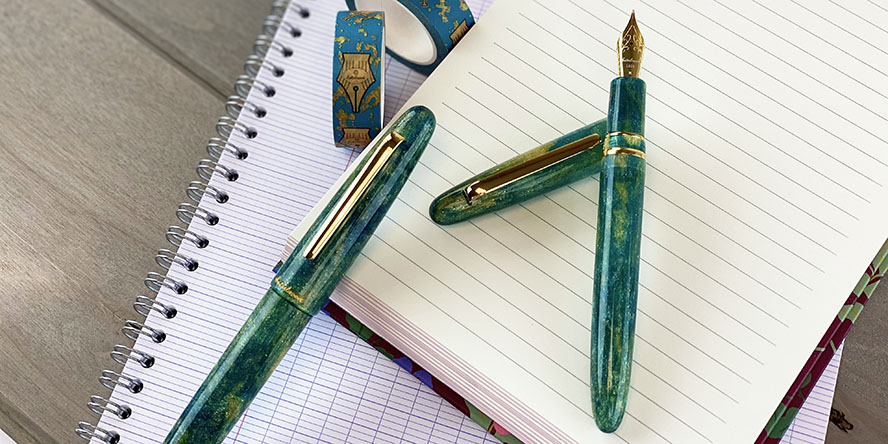 esterbrook_gold_rush_estie_frontier_green_fountain_pens