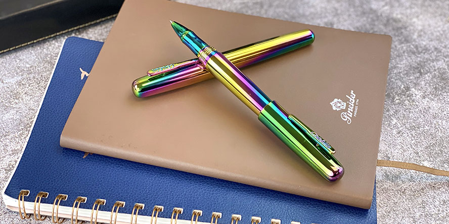 conklin_all_american_limited_edition_rainbow_rollerball_pen_posted