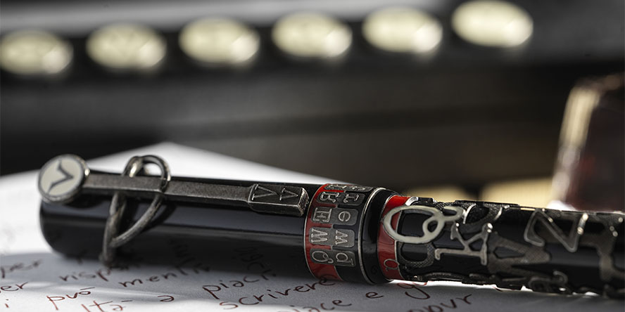 visconti_qwerty_limited_edition_rollerball_on_paper
