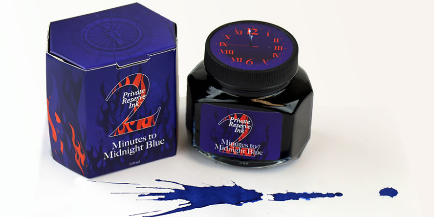 Private Reserve 2 Minutes to Midnight Blue LE Fountain Pen Ink private_reserve_2_minutes_to_midnight_blue