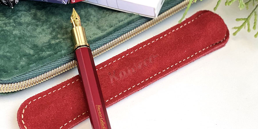 kaweco_special_series_red_fountain_pen_with_pen_sleeve