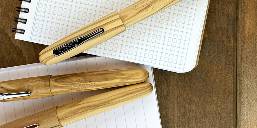 conklin_all_american_limited_edition_olive_wood_fountain_pens