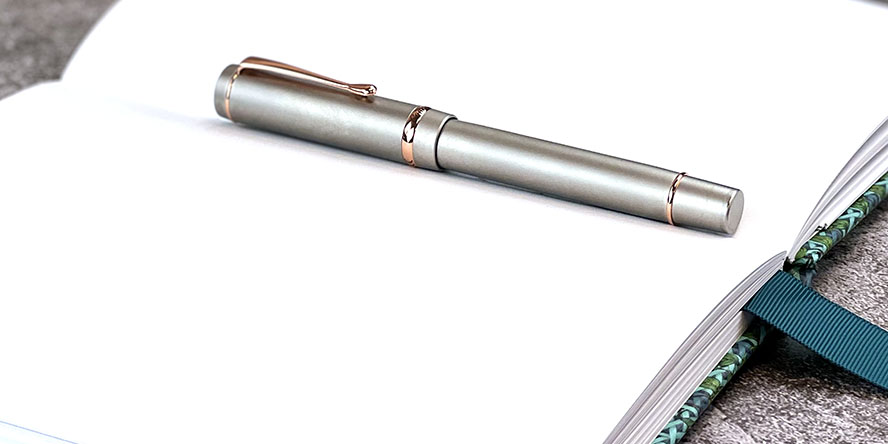 Conklin Brushed Titanium Duragraph Exclusive Fountain Pens conklin_brushed_titanium_exclusive_duragraph_fountain_pen