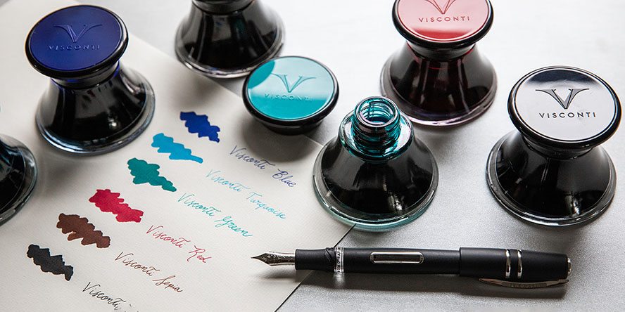 visconti_glass_inkwell_50ml_fountain_pen_inks_writing_samples