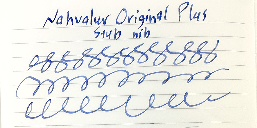 nahvalur_original_plus_fountain_pens_stub_nib_writing_sample