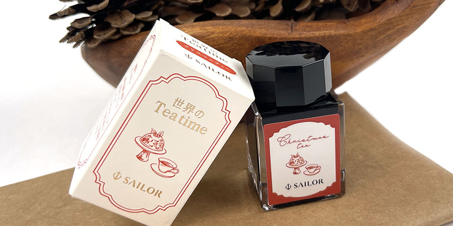 Sailor Christmas Tea 20ml Fountain Pen Ink sailor_christmas_tea_20ml_fountain_pen_ink_on_book