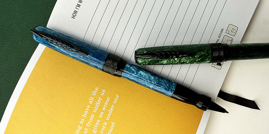 pineider_lgb_rocco_rollerball_green_and_turquoise_pens