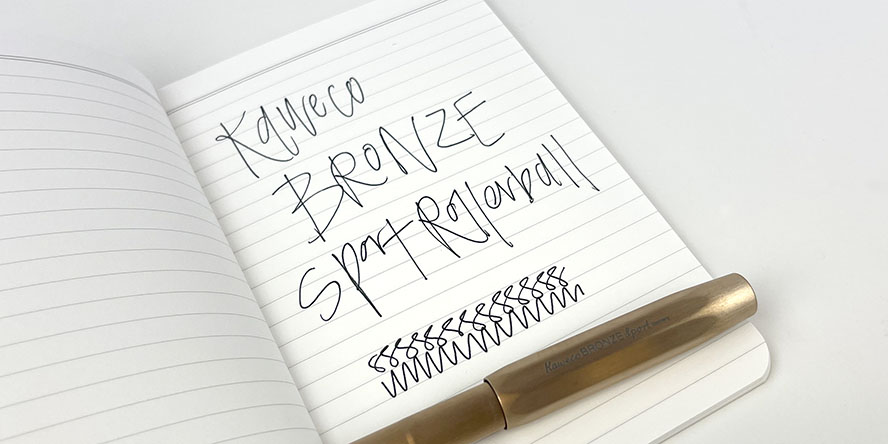 kaweco_bronze_sport_rollerball_pen_writing_sample