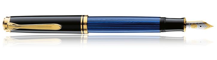 Black / Blue Pelikan Souveran 400 Collection Fountain Pens