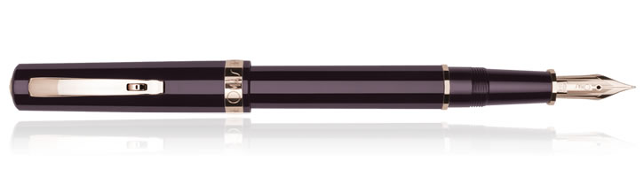 Omas Arte Italiana Milord Fountain Pens in Maroon / Rose Gold